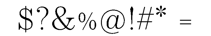 Alga Variable Extra Light Font OTHER CHARS