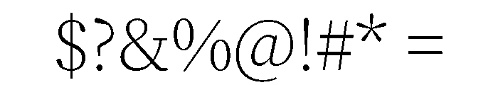 Alga Variable Light Font OTHER CHARS