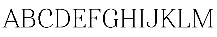 Alga Variable Thin Font UPPERCASE