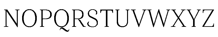 Alga Variable Thin Font UPPERCASE