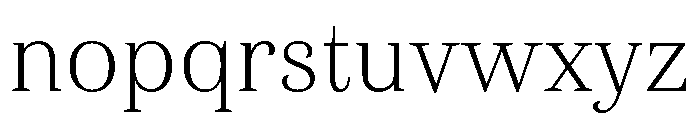 Alga Variable Thin Font LOWERCASE
