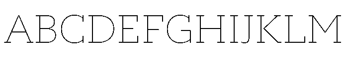 Alight Slab Extra Light Font UPPERCASE