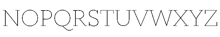 Alight Slab Extra Light Font UPPERCASE