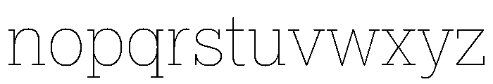 Alight Slab Thin Font LOWERCASE