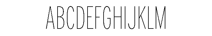 Allotrope Variable Extra Light Font UPPERCASE