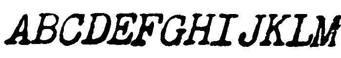 Allotropic Medium Italic Font UPPERCASE