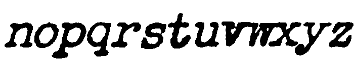 Allotropic Medium Italic Font LOWERCASE