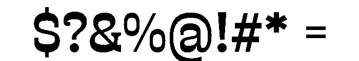 Allotropic Semibold Font OTHER CHARS