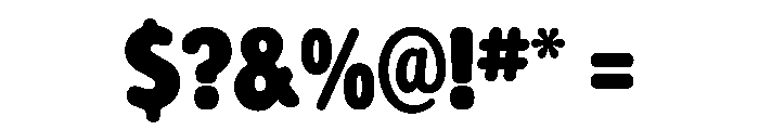 Alphabet Soup Regular Font OTHER CHARS