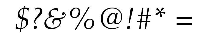 AldusLTStd-Italic Font OTHER CHARS