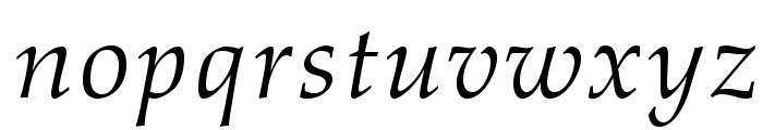 AldusLTStd-Italic Font LOWERCASE