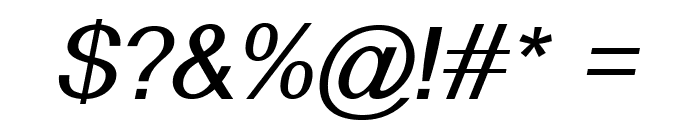 Alido-Italic Font OTHER CHARS