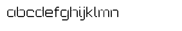 Alloy Extra Light Font LOWERCASE