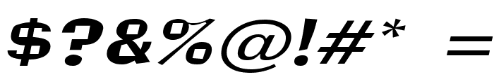 Alor Narrow Wide Italic Font OTHER CHARS
