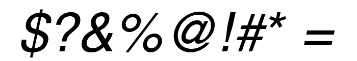 Alps Italic Font OTHER CHARS