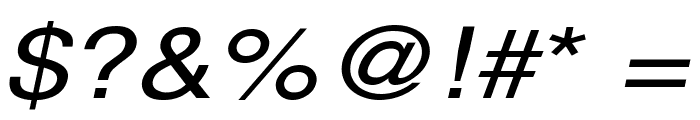 Alps Wide Italic Font OTHER CHARS