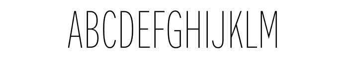 Alright Compressed ExThin Font UPPERCASE