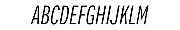 Alright Compressed Light Italic Font UPPERCASE