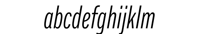 Alright Compressed Light Italic Font LOWERCASE