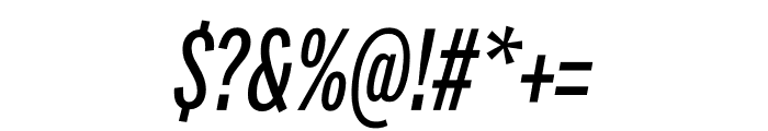 Alright Compressed Regular Italic Font OTHER CHARS