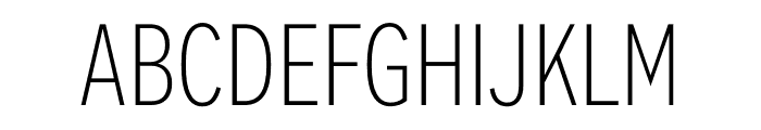 Alright Condensed Thin Font UPPERCASE