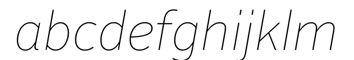 Alright Normal ExThin Italic Font LOWERCASE