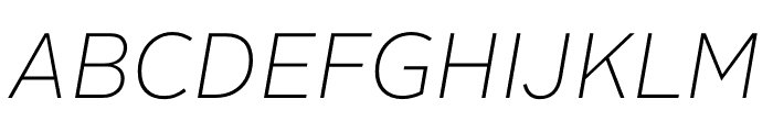 Alright Normal Thin Italic Font UPPERCASE