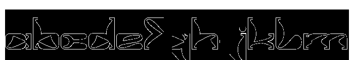 ALIEN UFO-Hollow-Inverse FONT