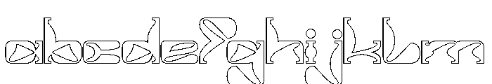ALIEN UFO-Hollow FONT
