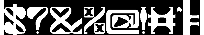 ALIEN UFO-Inverse Font OTHER CHARS