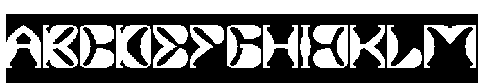 ALIEN UFO-Inverse Font UPPERCASE