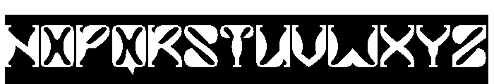 ALIEN UFO-Inverse Font UPPERCASE