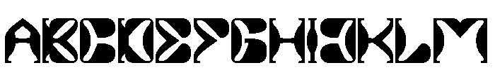 ALIEN UFO-Light Font UPPERCASE