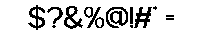 ALREVO-Regular Font OTHER CHARS