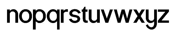 ALREVO-Regular Font LOWERCASE