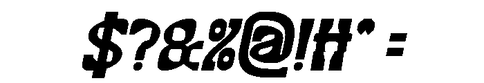 ALTERNATIVE FUTURE Bold Italic Font OTHER CHARS