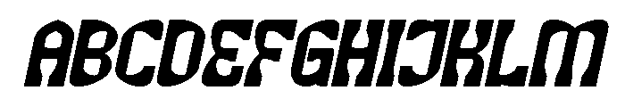 ALTERNATIVE FUTURE Bold Italic Font UPPERCASE