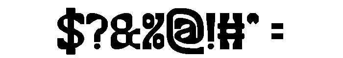 ALTERNATIVE FUTURE Bold Font OTHER CHARS