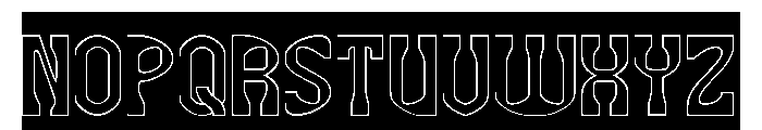 ALTERNATIVE FUTURE-Hollow-Inver Font UPPERCASE