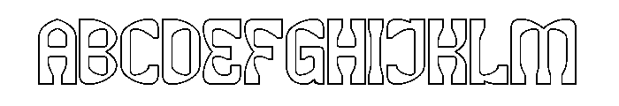 ALTERNATIVE FUTURE-Hollow Font UPPERCASE