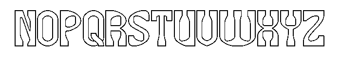 ALTERNATIVE FUTURE-Hollow Font UPPERCASE