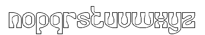 ALTERNATIVE FUTURE-Hollow Font LOWERCASE