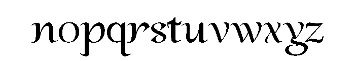 Al Maryah Font LOWERCASE