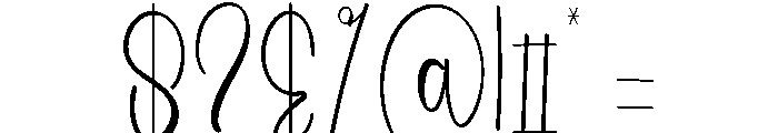 Alacrity Elysian Font OTHER CHARS