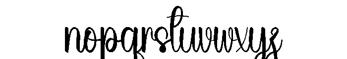 Alacrity Elysian Font LOWERCASE