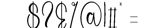 Alacrity Font OTHER CHARS