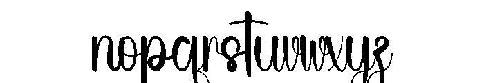 Alacrity Font LOWERCASE