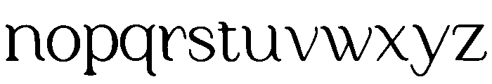 Alani Font LOWERCASE