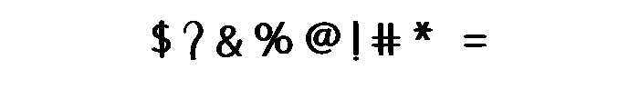 Alanta Handmade Font OTHER CHARS