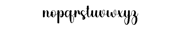Alanta Handmade Font LOWERCASE